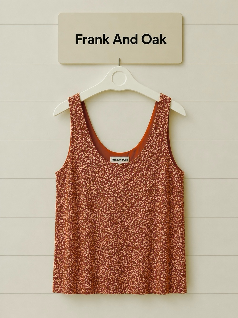FRANK AND OAK – floral tank size XXS
